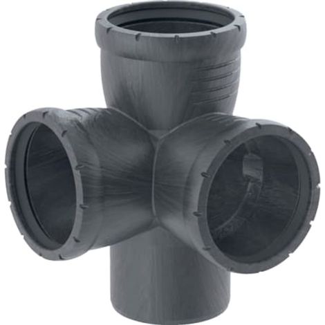 Geberit Silent-Pro Eckabzweig 87,5°,  DN 100 / 100 / 100, 393.559.14.1