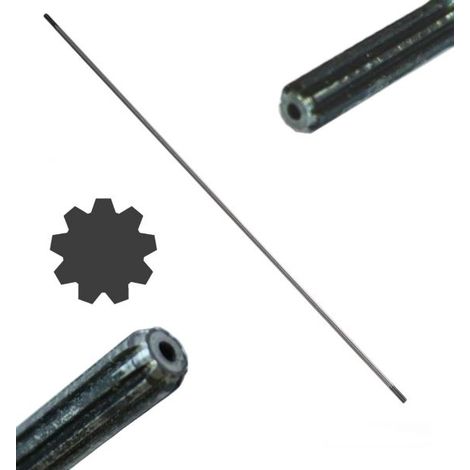 Asta di trasmissione 9 denti Ø8mm 153 cm per decespugliatore tosaerba ricambio (1/3)
