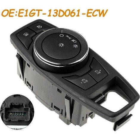 E1GT-13D061-ECW E1GT13D061ECW Interruptor de control de faros antiniebla para coche Interruptor de luces para coche Ford