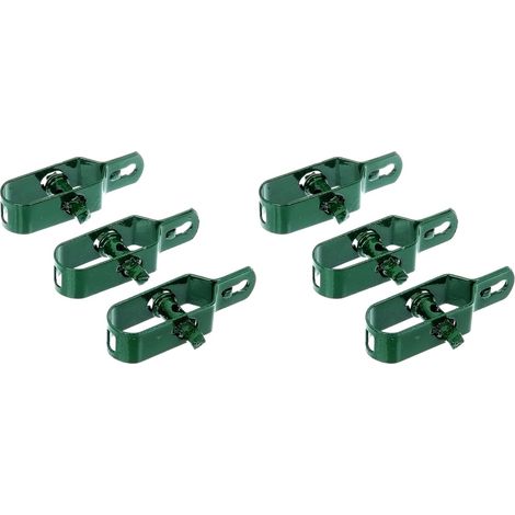 lot de 6 tendeur de câbles, acier zingué, vert, longueur 100 mm, pour clôture et grillage (1/5)