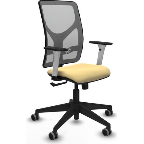 Silla de oficina piqueras y crespo La Motilla blanco soporte lumbar (1/2)