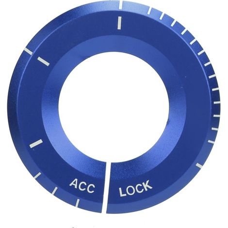 Anneau décoratif de commutateur d'allumage, accessoire automatique de remplacement pour MercedesBenz classe A (bleu) (1/5)