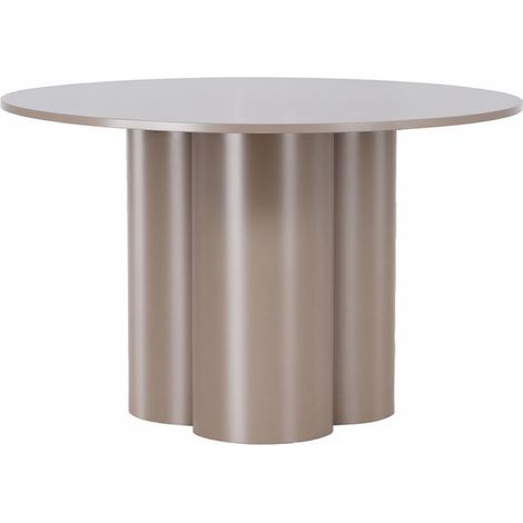 Table Basse Ronde "Olivia" 80cm Marron (1/2)