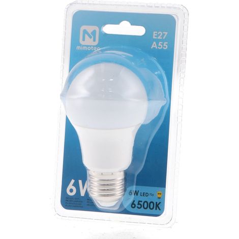 IluminaShop - Bombilla LED E27 A55 6W IP20  Blanco Calido 3000K (1/3)