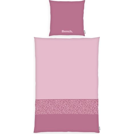 Parure de Lit, Taie Oreiller Env. 80 x 80 cm, Housse de Couette env. 155x200 cm, Oversize, avec Fermeture Éclair, 100% Coton, Couleur : Rose/Multicolores, Réf. : 4412716039 (1/5)