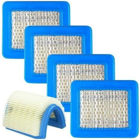 Filtre À Air Moteur 5pcs Moteur Filtre Air Tondeuse à Gazon Accessoires Filtre Air Cartouche Filtre Air pour Tondeuse Poussée Remplacement Bleu Filtre Air Tracteur 13cmX11cm (1/5)