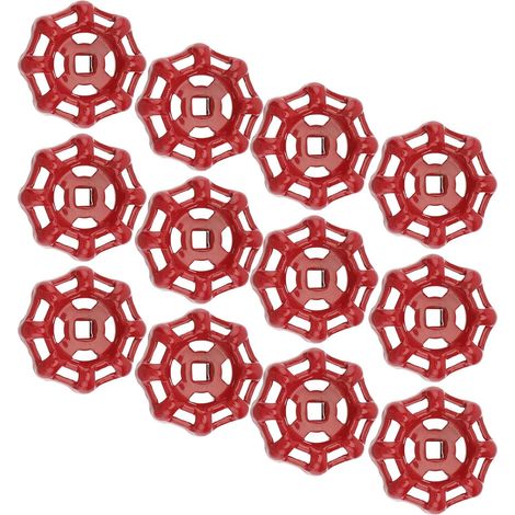 12 pièces Poignées Rouge Fonte pour Vanne à Volant (1/5)