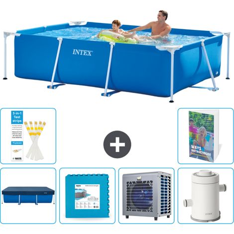 Rechteckiger Frame Pool - 260x160x65 cm - 7-teilig S116 (1/5)