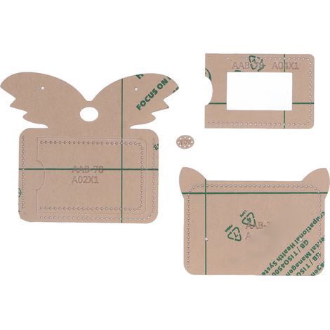 Gabarit acrylique réutilisable 12x8,5cm pour portefeuille - Durable et précis (1/5)
