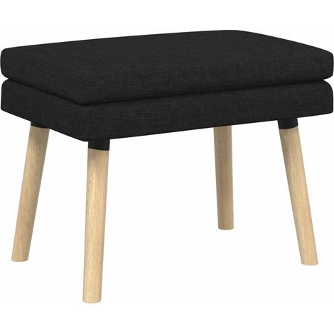 Double-Layered Bench Black 60 x 40 x 46 cm Fabric vidaXL (1/5)