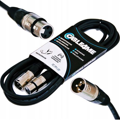 Cavo di segnale per microfono CABLE4ME XLR/XLR da 1 m (1/4)