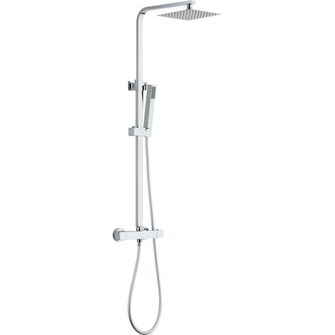 Colonna doccia quadrata miscelatore termostatico Cromato SH4139C YORK
