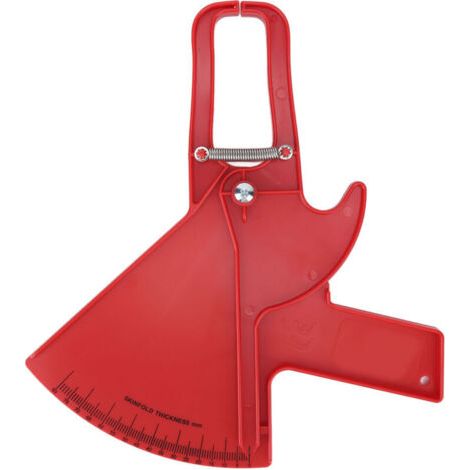 Pince à graisse corporelle professionnelle avec double ressort - Mètre de mesure corporelle ZFC09 rouge (1/5)