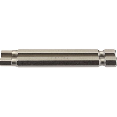 Draper 2-Piece Set of 75mm Hex Shank Insert Bits with 5.0mm Hex Size – 1/4" Hexagonal E-Shank Drive