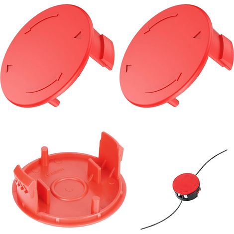 Lot de 3 couvercles bobine F016F04841 pour débroussailleuse électrique Bosch AFS 23-37, compatible avec fil Bosch, pièce de rechange (1/5)