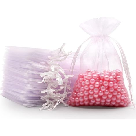 Packung mit 100 Organzabeuteln, 7 x 9 cm, rosa