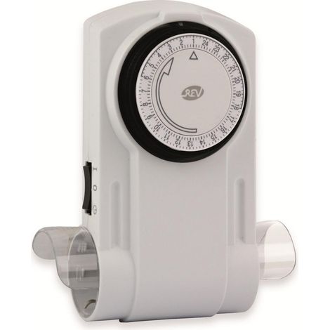 Temporizador mecánico fp REV 230 V blanco 15 cm