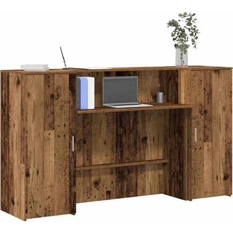 Empfangstheke Altholz-Optik 180x50x103,5 cm Holzwerkstoff