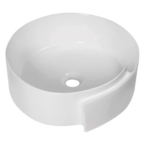 Lavabo da appoggio in ceramica bianca modello flumen 45 43x45x15 cm BARBOTTINA