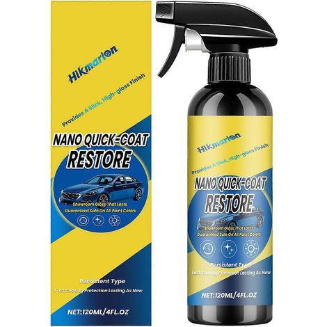 Spray de revêtement nano rapide pour voiture, agent de revêtement automobile avancé, anti-poussière, lustrage, brillance longue durée pour véhicule, 1 pièce (1/5)