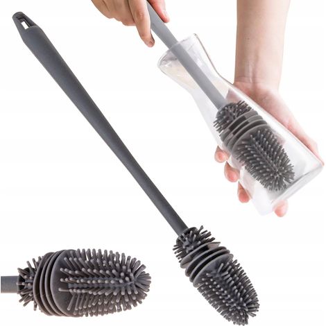 Geko Brosse de Nettoyage grise 31 cm silicone (1/3)