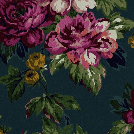 Joules Vliestapete Invite Floral Peacock 10mx52cm