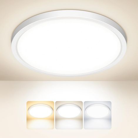 Round LED Ceiling Light 15W IP44 Waterproof 3 Color Temperatures Ultra-thin For Living Room Bathroom (1/5)