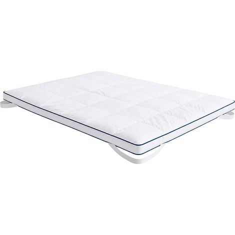 Surmatelas garni à 100 % de microfibre, 7 cm de hauteur 150x190 cm (1/3)