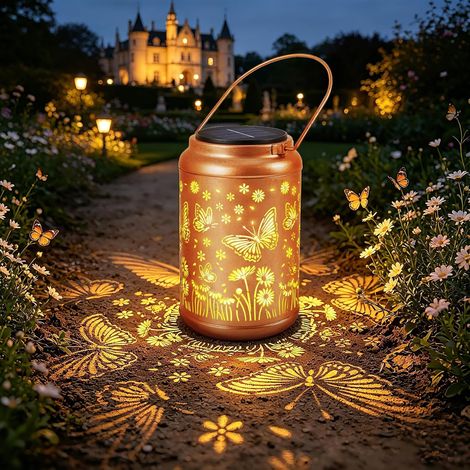 Lanterne Solaire Exterieur, Lampe Solaire Exterieur Jardin à Poser (1/5)