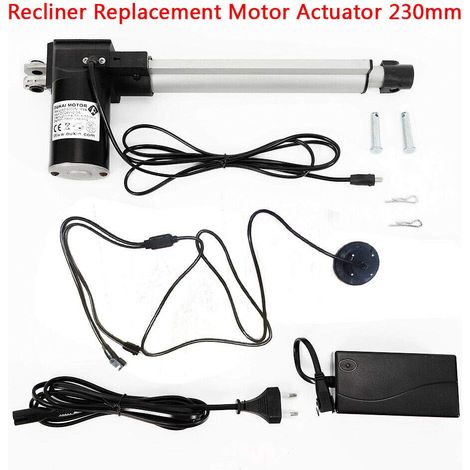 Attuatore elettrico per poltrona reclinabile 24 V, kit di ricambio 230 mm, attuatore motore DC per divano reclinabile elettrico 600 kg