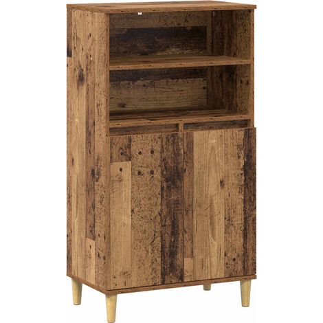 Highboard Eichenholz 60 x 36 x 110 cm Holzwerkstoff vidaXL (1/5)