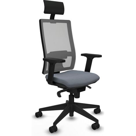 Piqueras y Crespo Horna Chaise de bureau gris ergonomique (1/3)