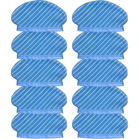 10 Pièces Lingettes de Nettoyage pour Ecovacs Deebot Ozmo 920 950 Accessoires pour Aspirateur Robot Lingettes, de Rechange Pièces de Chiffon de Rechange Ensemble d'Accessoires de Vadrouille-Fei Yu (1/3)