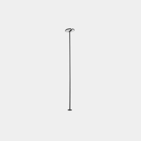 LEDS C4 Invisible Borne extérieure LED noire 10,7 W 2700 K IP54 Marche/Arrêt
