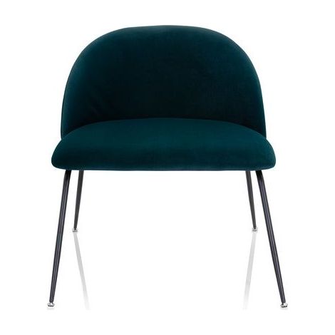[NEUWERTIG] B-Ware Hjh Office Loungesessel Living Velvo Polster Stuhl Esszimmerstuhl Samt Petrol336