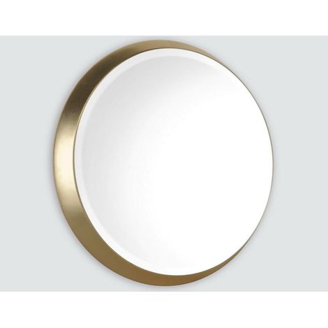 Miroir biseauté rond à bords larges 34x34x4cm (1/2)