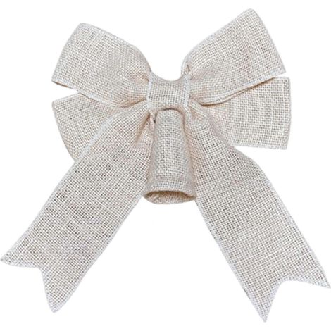 Naturel Burlap décoration, réutilisable, pour les fêtes de fin d'année (1/5)