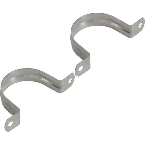 10 Stück U-förmige Rohrschellen aus Edelstahl, Rohrschellenhöhe 50 mm - Yvan