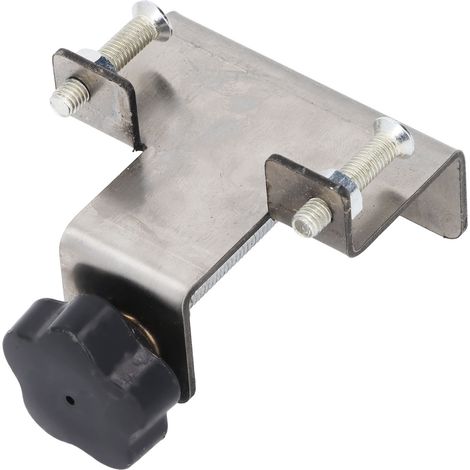 Gabarit de pose porte placard acier inoxydable niveleur réglage pour charnière penderie ferrures montage aisé (1/5)