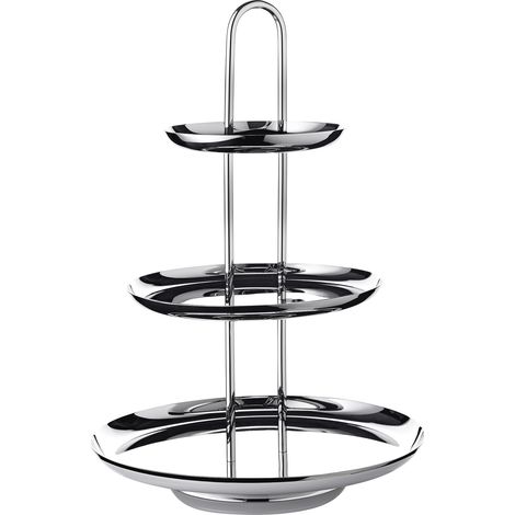 Présentoir à gâteaux Apus, 3 étages (H 40 cm), Acier Poli Miroir (1/5)