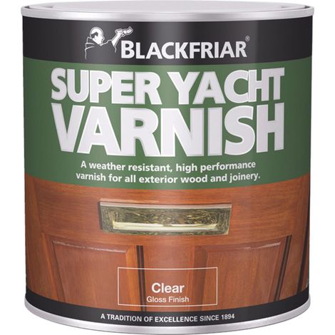 Blackfriar Super Yacht Varnish - 500ml High-Gloss Protective Finish for Marine and Luxury Yacht Surfaces (1/2)