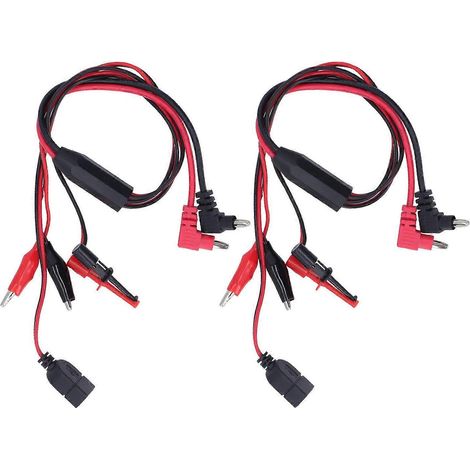 2 Stück Bananenstecker auf Krokodilklemmen-Testkabel für geregelte Gleichstromversorgung