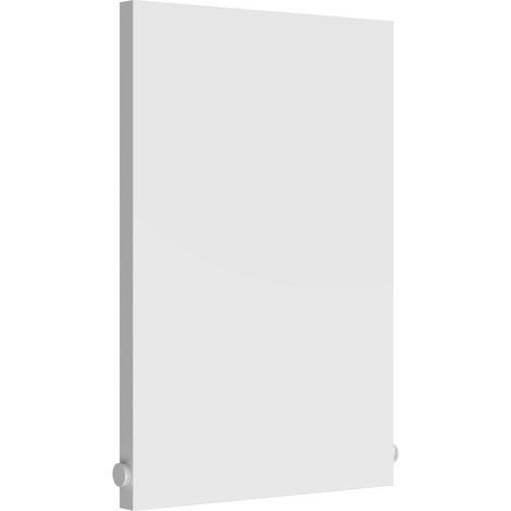 Reina Slimline Horizontal Designer Radiator 600mm H x 400mm W Textured Matt White (1/5)