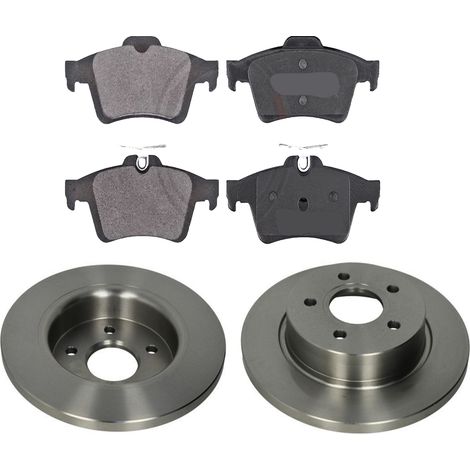 KIT FRENI POSTERIORI compatibile con FORD FOCUS III , TRE VOLUMI, TURNIER - DISCHI + PASTIGLIE OEM: FDB1931 / 18142 /SOSTITUZIONE DIRETTA/BASSA POLVERE/SILENZIOSO (1/5)