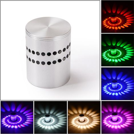 [JAMAIS UTILISÉ]Applique murale LED en spirale avec télécommande, luminaire décoratif d'intérieur, luminaire décoratif, idéal pour une fête (1/5)