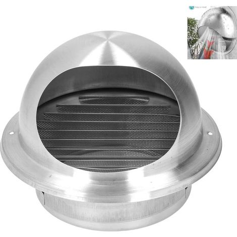 Zoternen – Évent externe en acier inoxydable 160 – Diamètre 212mm – Sortie de ventilation ronde réutilisable – Pour climatiseur et cuisine (1/5)