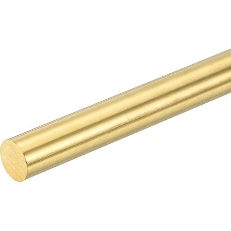 1Pcs 5/8"(16mm) Dia Round Rod Full Brass, 4"(102mm) Length Brass H62 Round Brass Bar For DIY Craft Industry Construction (1/5)
