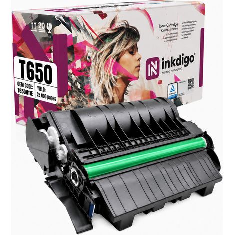 Toner Inkdigo T650H11E compatibile con Lexmark T650 T652N T656 T650DN T652, certificato TÜV. (1/5)