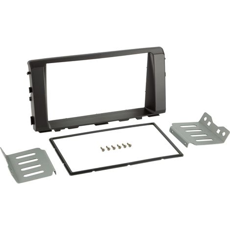 Façade d'autoradio 2-DIN - ACV - Kia Rio (YB) - 02/2017-04/2023 - Noir - Installation autoradio DIN