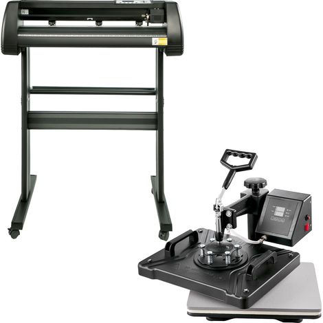 Presse à chaud numérique 15"x12" 5-en-1 avec découpeuse vinyle 34" et logiciel Signmaster (1/5)